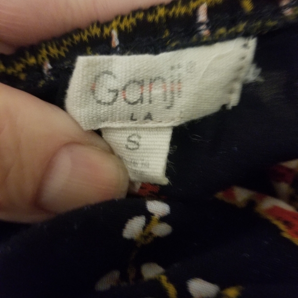 Ganji LA Cold Shoulder Off Shoulder Boho Top SZ Small - Picture 7 of 8